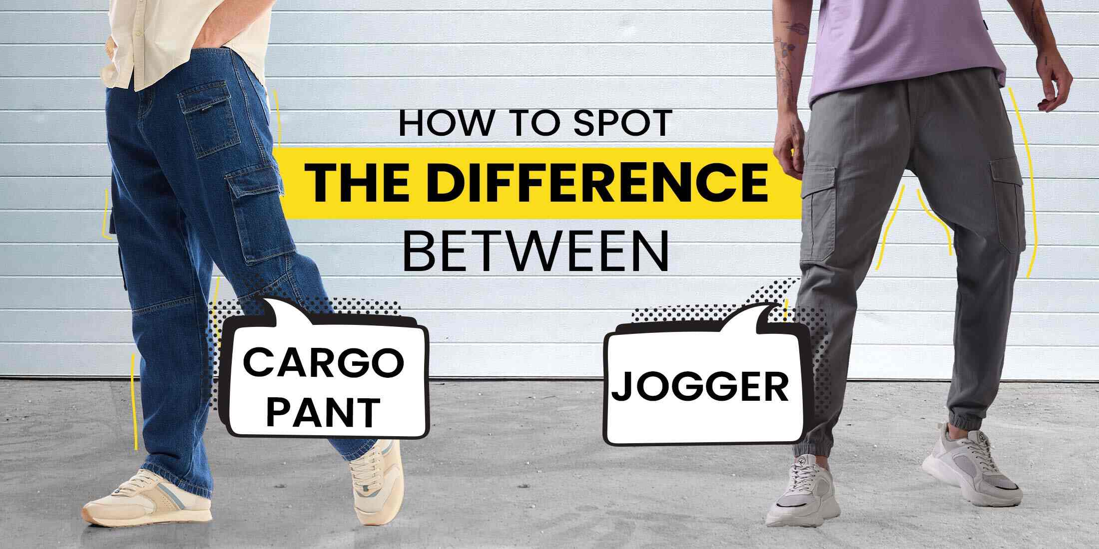 difference between cargo and joggers