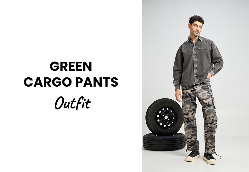 Green Cargo Pants Combination for a Military-inspired Outfit