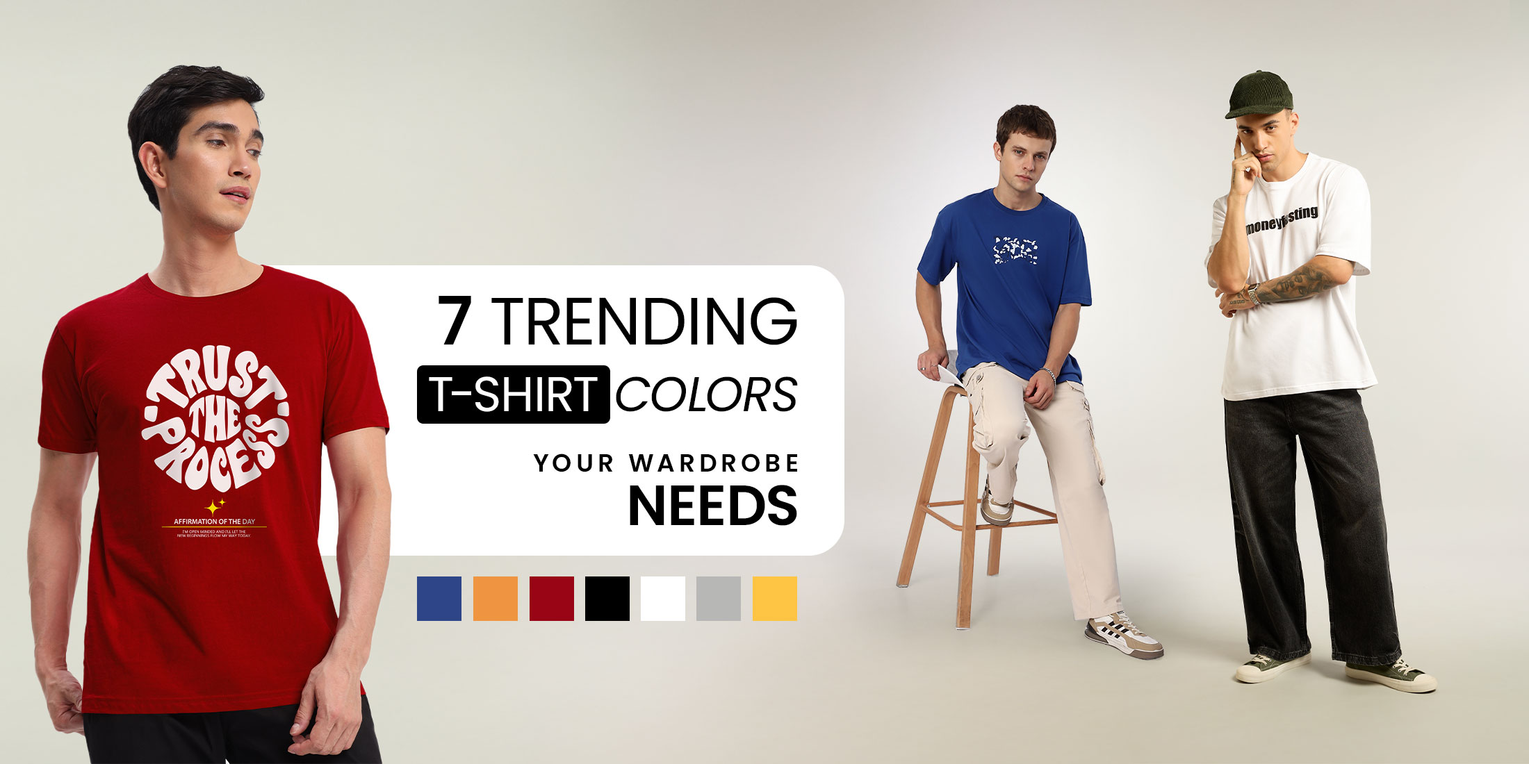 trending t shirt colors for men