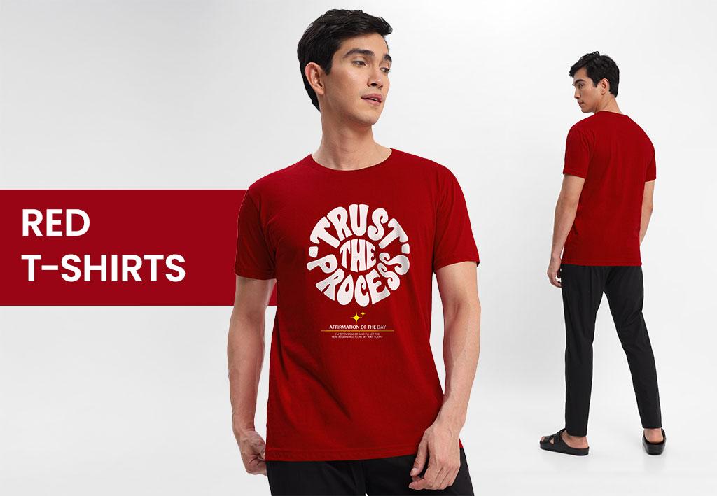 best selling t shirt color - red t-shirts